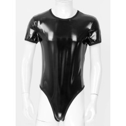 Lesklé body - černé, XXXL