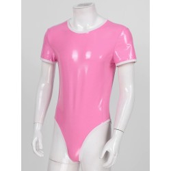 Lesklé body - růžové, XL