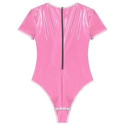 Lesklé body - růžové, XL