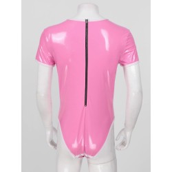 Lesklé body - růžové, XL