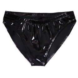 Lesklé kalhotky - černé, 75-78 pas, XL