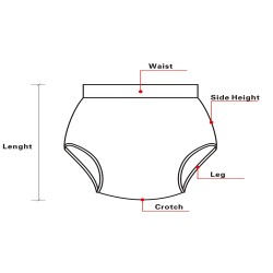 PVC uzamykací kalhotky - M, Růžové