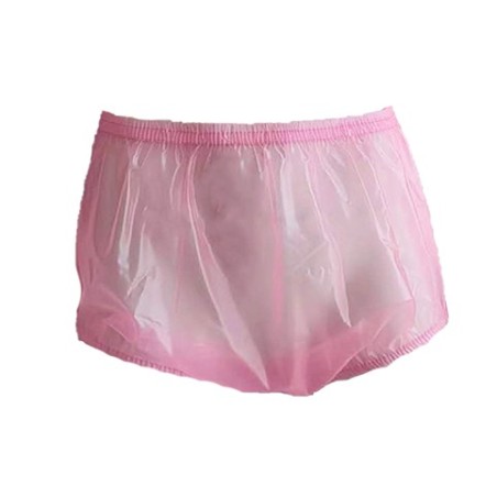 PVC kalhotky - L, růžové průhledné