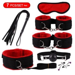 BDSM sada - černočervená