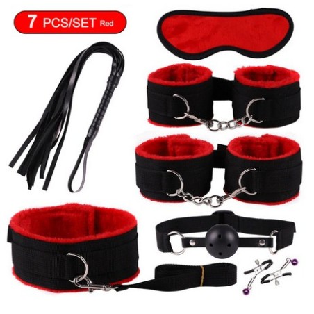 BDSM sada - černočervená
