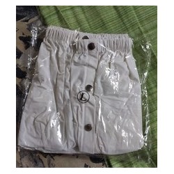 PVC kalhotky - XL, bílé s cvoky