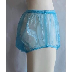 PVC kalhotky - 3XL, modré průhledné