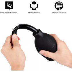 310 ml balónek na klystýr - černý