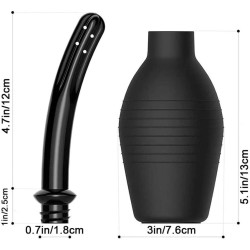 310 ml balónek na klystýr - černý