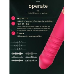 Teleskopický vibrátor  - růžový