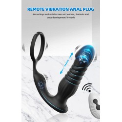 Teleskopický vibrátor - černý, C