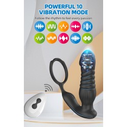 Teleskopický vibrátor - černý, C