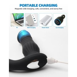 Teleskopický vibrátor - černý, C