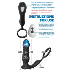 Teleskopický vibrátor - černý, C