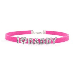 obojek s textem - I♡DADDY,...