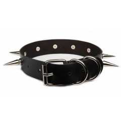 obojek s hroty - černý