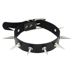 obojek s hroty - černý