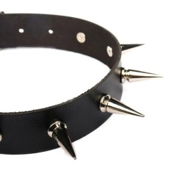 obojek s hroty - černý