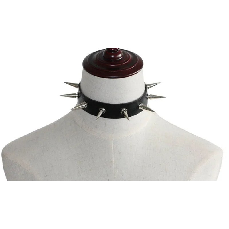 obojek s hroty - černý