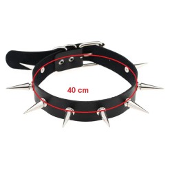 obojek s hroty - černý