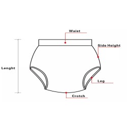PVC kalhotky - XXL, bílé