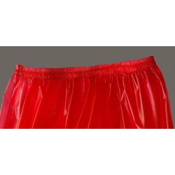 PVC kalhotky - XXL, červené průhledné