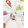Body - bílé s obrázky, XL