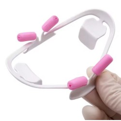 zubařský rozevírač úst - bílo růžový