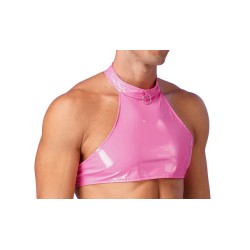 pánský crop top - růžový, XL