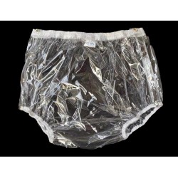 PVC kalhotky - XXL, transparentní s cvoky