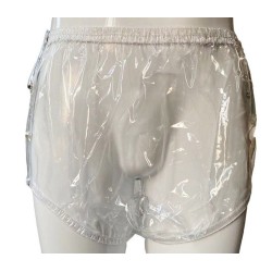PVC kalhotky - XXL, transparentní s cvoky