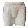 PVC kalhotky - XXL, transparentní s cvoky