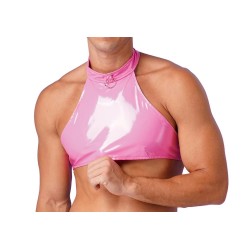 pánský crop top - růžový, 3XL