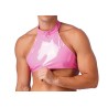 pánský crop top - růžový, 3XL