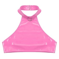 pánský crop top - růžový, 3XL