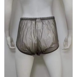 PVC kalhotky - XL, černé, s cvoky
