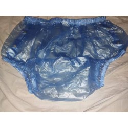 PVC kalhotky - XL, modré, s cvoky