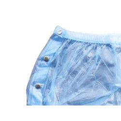 PVC kalhotky - XL, modré, s cvoky