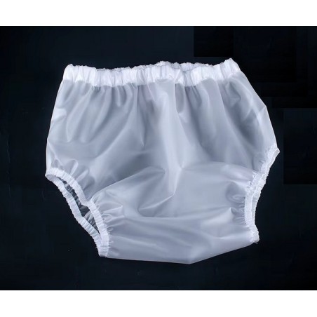 PVC kalhotky - S, bílé transparentní