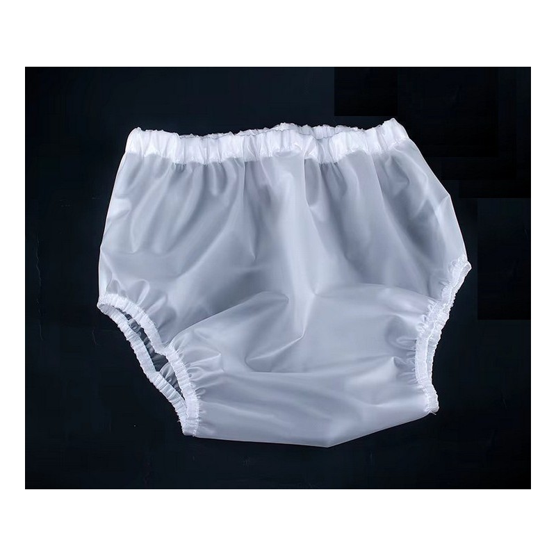 PVC kalhotky - L, bílé transparentní