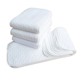 bavněná plenka - 10 ks, bílá