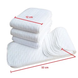 bavněná plenka - 10 ks, bílá