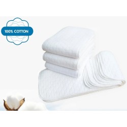 bavněná plenka - 10 ks, bílá