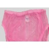 PVC kalhotky, bikini - M, růžové, průhledné