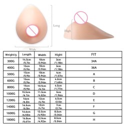 Silikonová prsa - 1000g