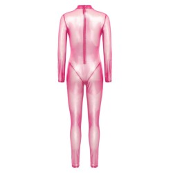 overal - XL, růžový lesklý