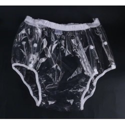 PVC kalhotky - XL, transparentní