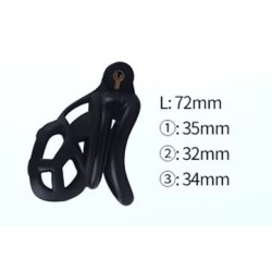 Cock cage - černý, XS