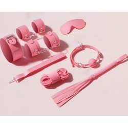 BDSM 8mi dílná sada - růžová