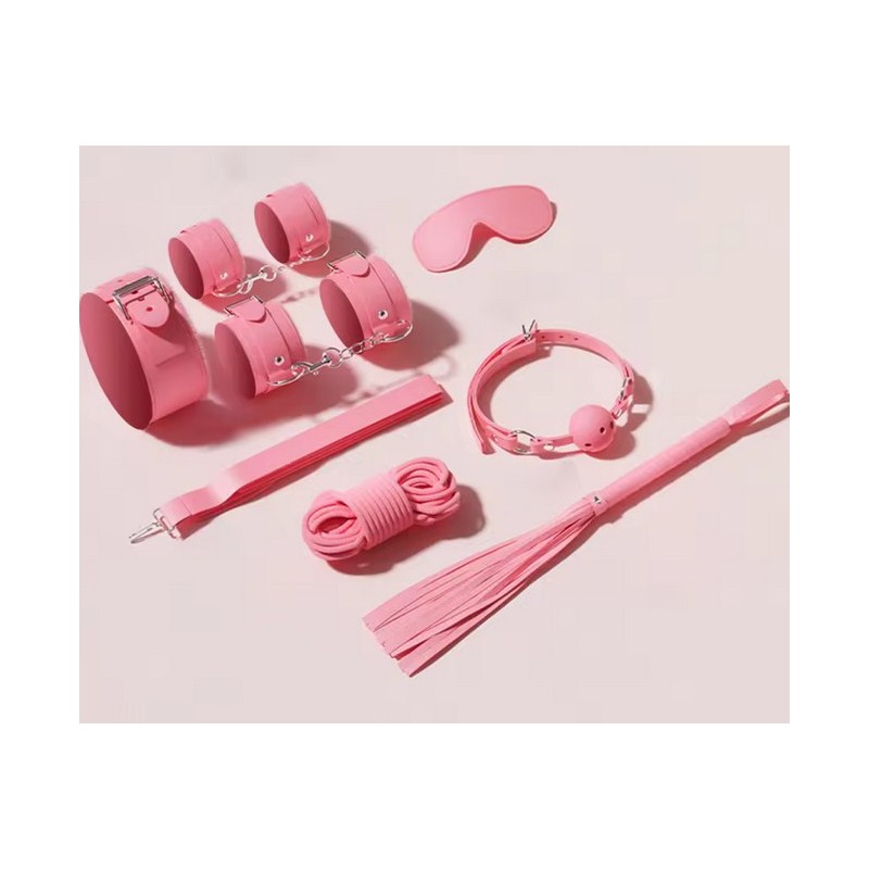 BDSM 8mi dílná sada - růžová